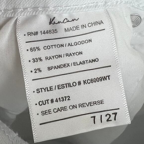 NWT KanCan Alabaster High Rise Super Skinny Jeans in White Denim Size 7/27 - Picture 7 of 7